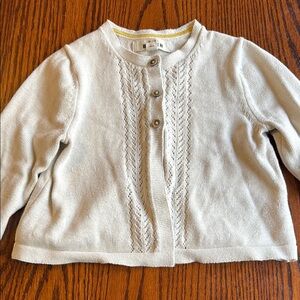 Girls mini Boden Cream Sweater size 4-5